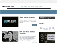 Tablet Screenshot of dakotafilmfestival.org